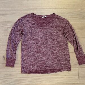 Ladies GAP Maroon Long Sleeve T Shirt